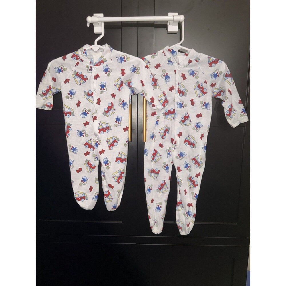 Vintage Fire Fighter Sleepers Set Of 2